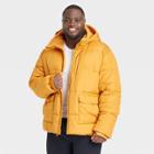 Men's Big Heavy Puffer Jacket - All In Motion Mustard Yellow