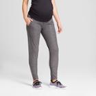 Maternity Straight Fit Over The Belly Sweatpants - C9 Champion Dark Heather Gray S, Women's, Black