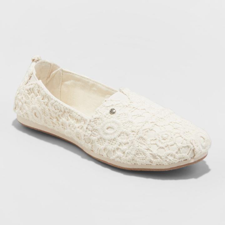 Women's Mad Love Lydia Wide Width Slip On Canvas Sneakers - Beige 10w,