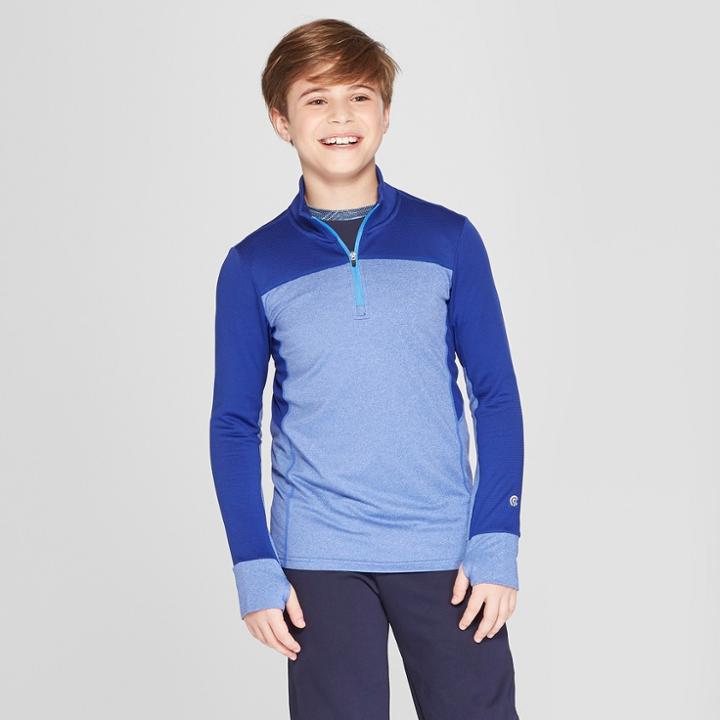 Boys' 1/4 Zip Pullover - C9 Champion Blue Heather M, Heather Blue