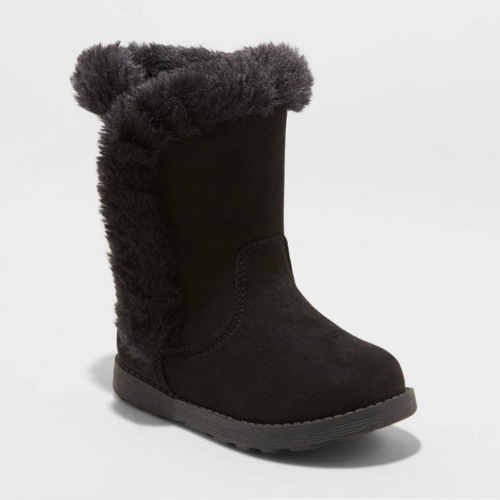 Toddler Girls' Katrina Fashion Boots - Cat & Jack Black