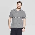Men's Tall Striped Short Sleeve Elevated Ultra-soft Polo Shirt - Goodfellow & Co White