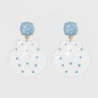 Sugarfix By Baublebar Embellished Shell Drop Earrings - White, Women's