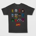 Boys' Marvel Short Sleeve Graphic T-shirt - Gray