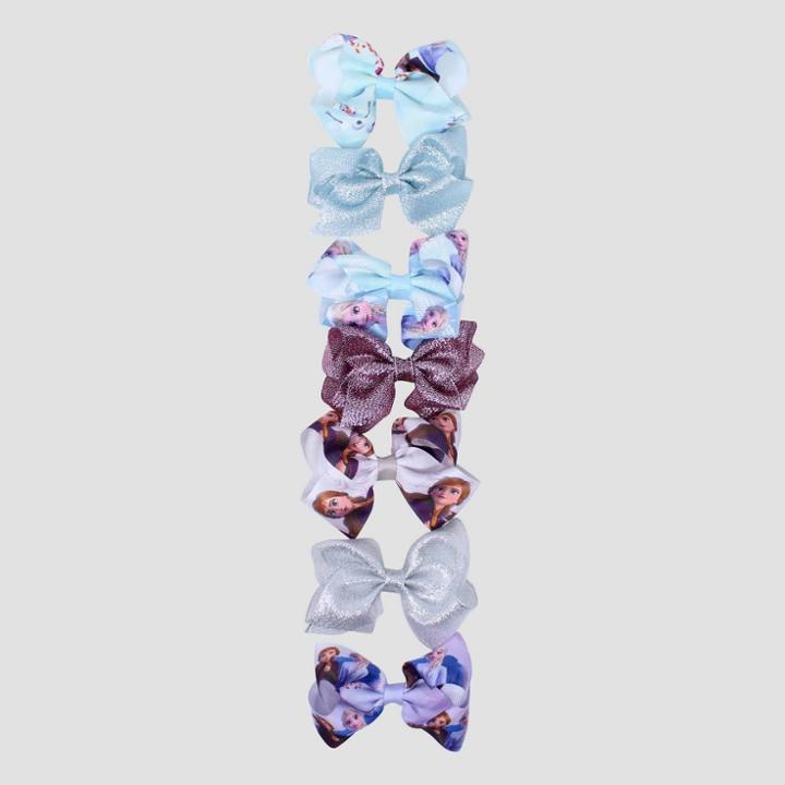 Girls' Disney Frozen 7pk Bow Hair Clip