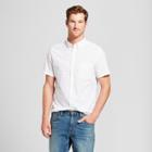 Men's Short Sleeve Soft Wash Slim Fit Button-down Shirt - Goodfellow & Co White