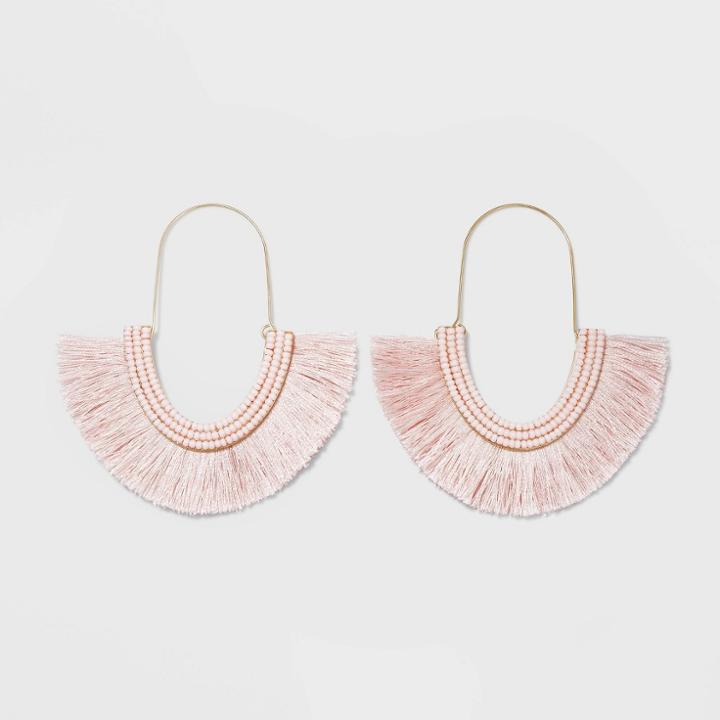 Sugarfix By Baublebar Festive Fringe Earrings - Blush, Women's