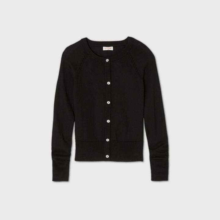 Girls' Cardigan Sweater - Cat & Jack Black