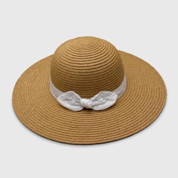 Baby Girls' Paper Braid With Gold Lurex Floppy Hats - Cat & Jack Brown