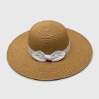 Baby Girls' Paper Braid With Gold Lurex Floppy Hats - Cat & Jack Brown