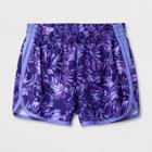Girls' Printed Run Shorts - C9 Champion Purple