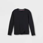 Girls' Fleece Pullover Sweatshirt - All In Motion Black