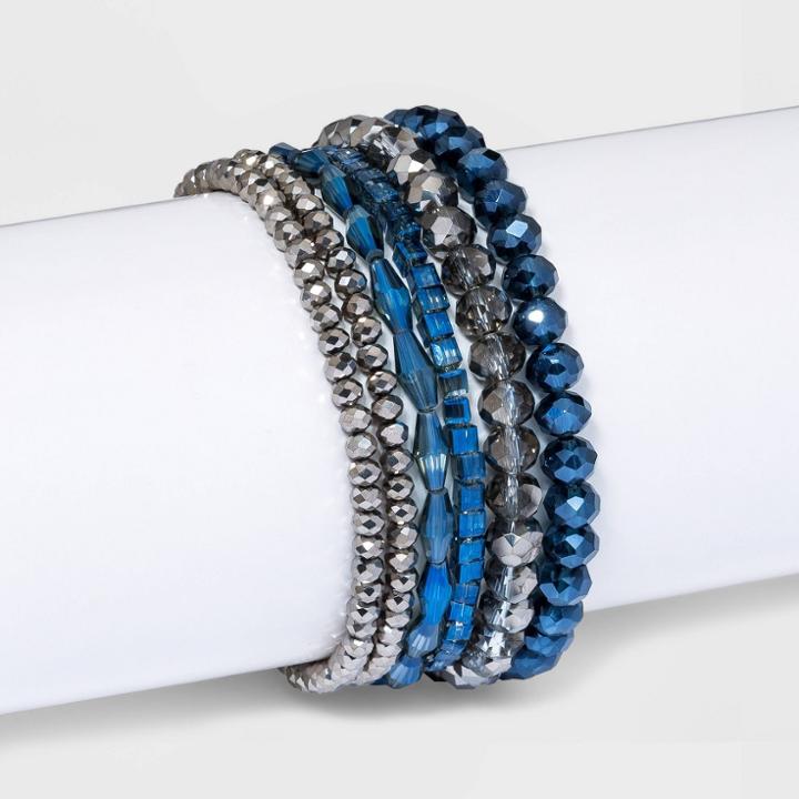 Beaded Stretch Bracelet Set 6pc - A New Day