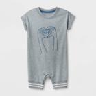 Petitebaby Short Pant Romper - Cat & Jack Gray Newborn, Kids Unisex