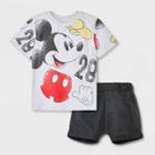 Toddler Boys' Disney Mickey Mouse Top And Bottom Set - Black