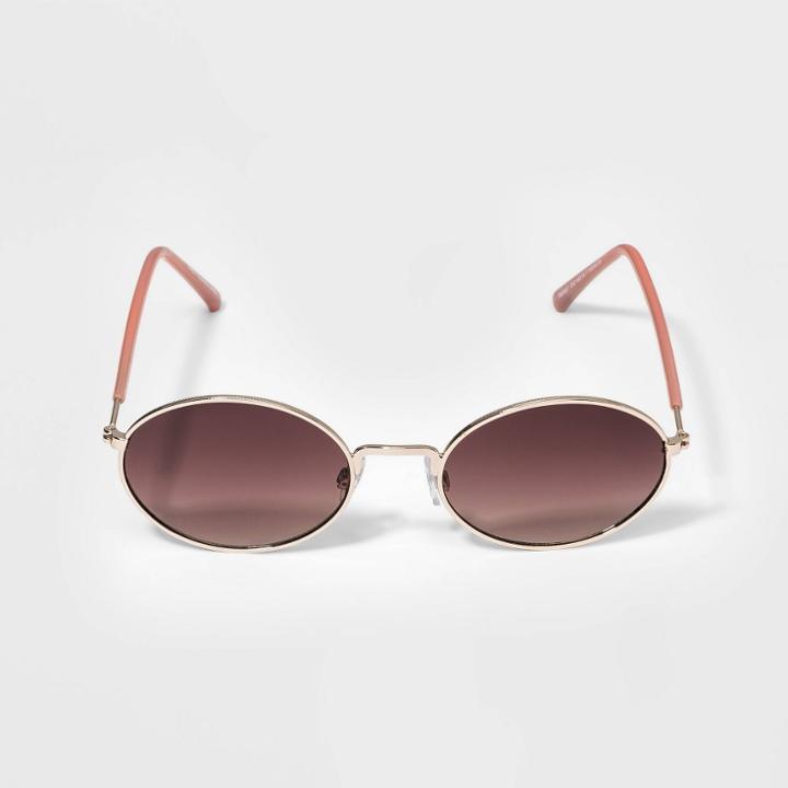 Kids' Mini Oval Sunglasses - Art Class Gold