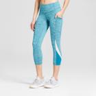 Women's Embrace Coloblocked Capri Leggings - C9 Champion Turquoise Heather