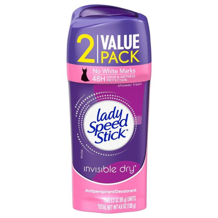 Lady Speed Stick Invisible Dry Antiperspirant Deodorant Shower Fresh