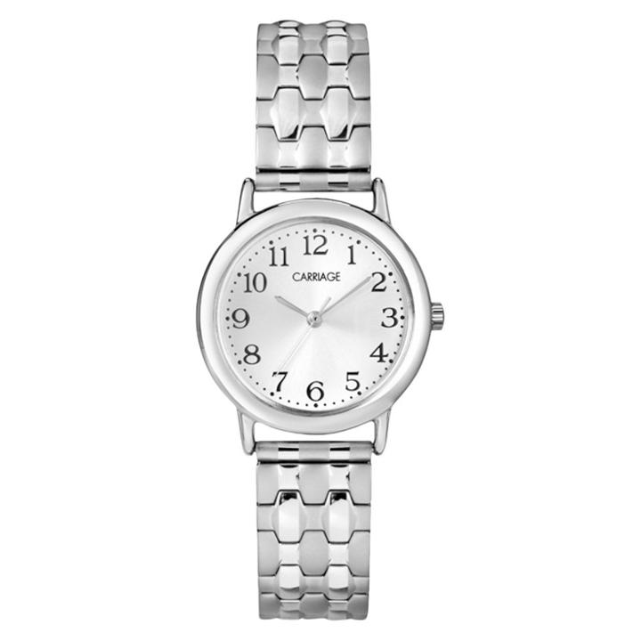 Women's Carriage By Timex Expansion Band Watch - Silver C3c744tg, White