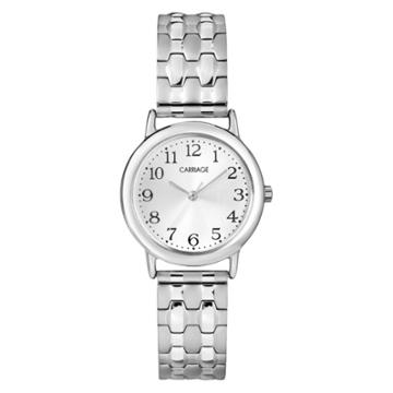 Women's Carriage By Timex Expansion Band Watch - Silver C3c744tg, White