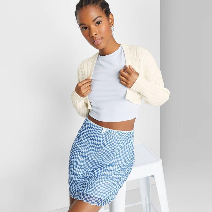 Women's Rib Knit Shrug - Wild Fable Almond