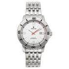 Men's Croton Analog Watch - Silver With White Dial,