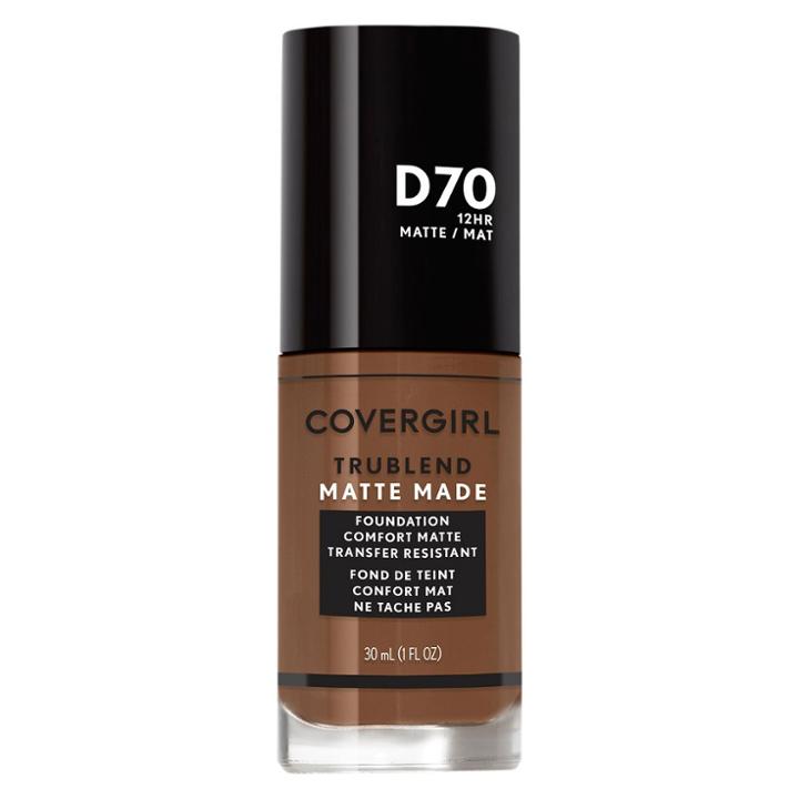 Covergirl Trublend Matte Made Foundation D70 Cappuccino - 1.01 Fl Oz, Dark Cappuccino