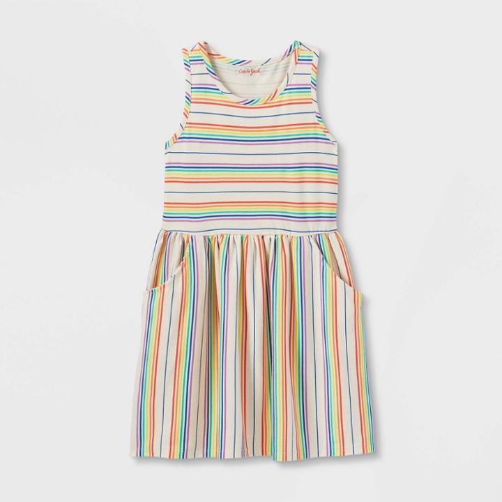 Girls' Printed Sleeveless Knit Dress - Cat & Jack Xxl,