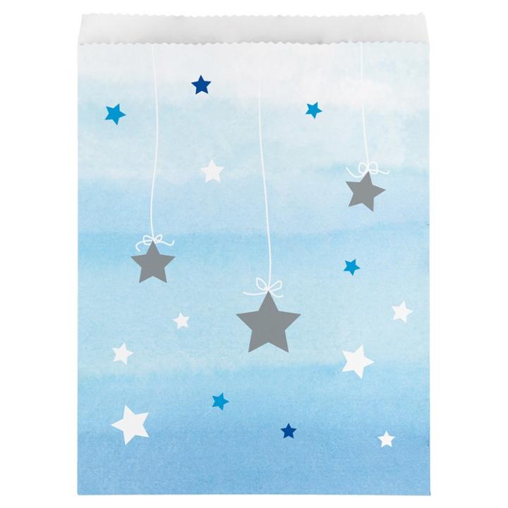 Creative Converting 10ct One Little Star Boy Paper Treat Bags,
