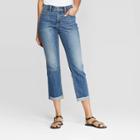 Target Women's Relaxed Fit High-rise Cropped Straight Jeans - Universal Thread Medium Wash
