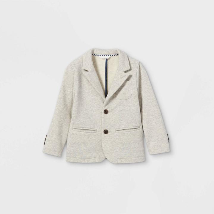 Toddler Boys' Knit Two-button Blazer - Cat & Jack Heather Gray