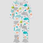 Baby Boys' Whale Footed Pajama - Just One You Made By Carter's Gray Newborn
