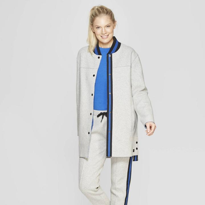 Mpg Sport Women's Tech Fleece Jacket Light Grey Heather