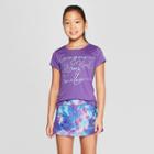 Girls' Courageous Kind Strong Fearless Graphic Tech T-shirt - C9 Champion Plum Purple