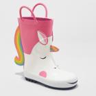 Toddler Girls' Lilia Rain Boots - Cat & Jack Fuchsia
