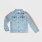 Girls' Disney Minnie Mouse Denim Jacket - Blue 2 - Disney