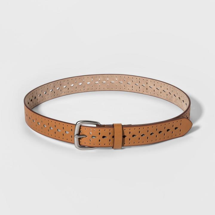 Target Women's Laser Cut Belt - Universal Thread Light Brown