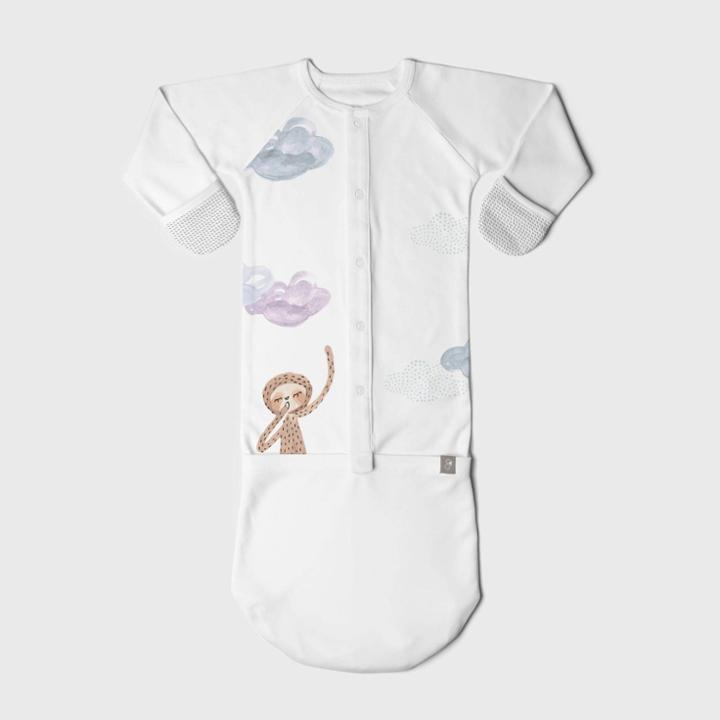 Goumikids Goumi Baby Organic Cotton Dreams Full Of Wonder Nightgown  White