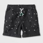 Toddler Boys' Pull-on Shorts - Cat & Jack White Dash Print - 18m, Boy's, Gray