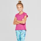 Girls' Shine Back Super Soft T-shirt - C9 Champion Fuchsia Heather