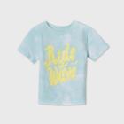 Petitetoddler Boys' Short Sleeve Tie-dye 'ride The Wave' T-shirt - Art Class Blue