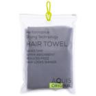 Aquis Performance Drying Technology Hair Turban - 1ct, Size: 19 X 39, Dark Grey