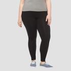 Women's Plus Size Leisure Leggings Pants - Ava & Viv - Black X
