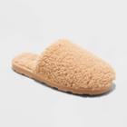 Women's Hannah Sherpa Scuff Slippers - Stars Above Tan