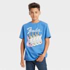 Kids' Fender Rainbow Guitar Short Sleeve Graphic T-shirt - Art Class Bright Blue