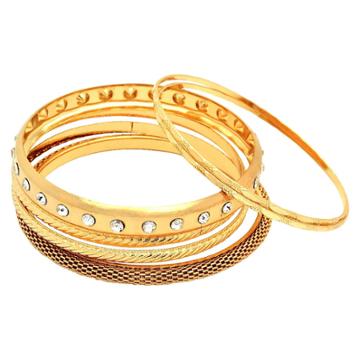 Target Women's Multiple Row Textured Bangles - Gold