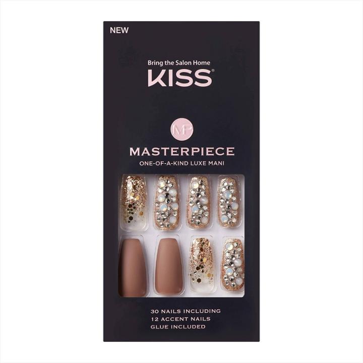 Kiss Nails Kiss Masterpiece Luxe Mani Fake Nails - Heirloom
