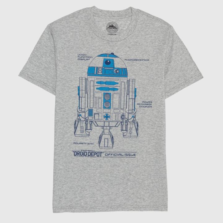Men's Star Wars R2-d2 Short Sleeve T-shirt - Gray