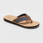 Men's Keegan Flip Flop Sandals - Goodfellow & Co Navy S, Men's, Size: Small,