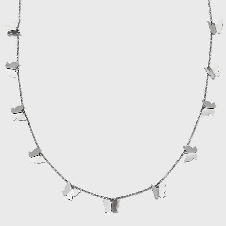 Butterfly Rhodium Body Chain - Wild Fable